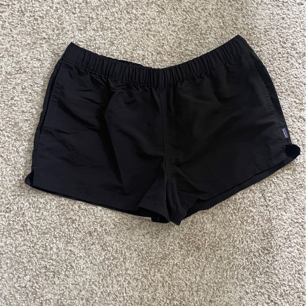 NWOT Patagonia Black Athletic Shorts Lightweight Elastic Waist